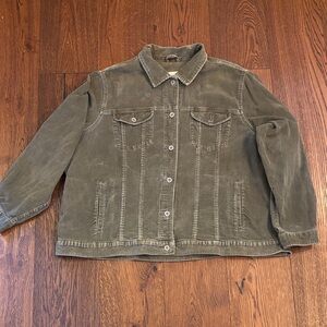 Eddie Bauer Olive Jean Jacket